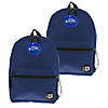 BAZIC Products 16" Basic Backpack, Navy Blue, Pack of 2 Image 1