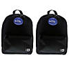 BAZIC Products Basic Backpack, 16", Black, Pack of 2 Image 1