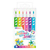 BAZIC Products Brush Markers, Fluorescent Colors, 6 Per Pack, 12 Packs Image 1