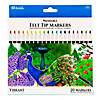 BAZIC Products Felt Tip Washable Markers, 20 Colors, 20 Per pack, 6 Packs Image 1