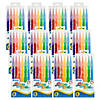 BAZIC Products Washable Brush Markers, Classic Colors, 6 Per Pack, 12 Packs Image 1
