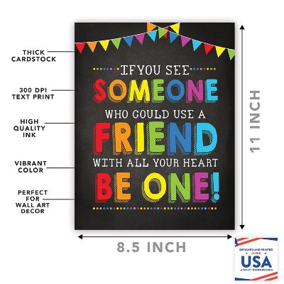 Be a Friend Classroom 8.5x11in 4-Pack Image 1