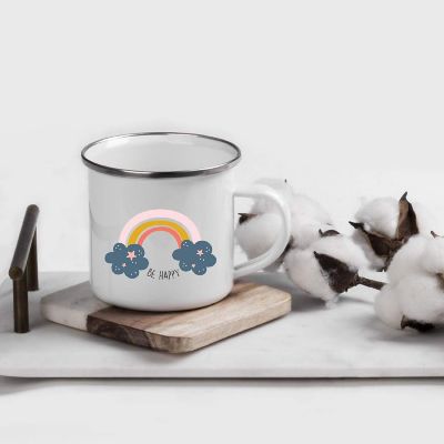 Be Happy Rainbow 11oz Kids Mug Image 1