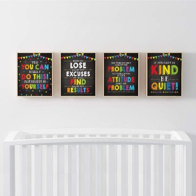 Be Kind Be Quiet Rules 8.5x11in 4-Pack Image 1