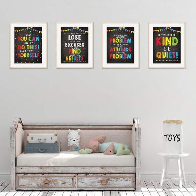 Be Kind Be Quiet Rules 8.5x11in 4-Pack Image 2