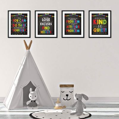 Be Kind Be Quiet Rules 8.5x11in 4-Pack Image 3