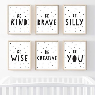 Be Kind Brave Silly Wise 6Pack 8.5x11in Image 1