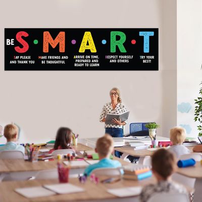 Be Smart &amp; Learn Banner 2PC 13x48 Image 1