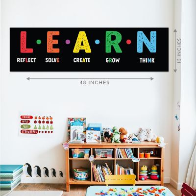 Be Smart &amp; Learn Banner 2PC 13x48 Image 3