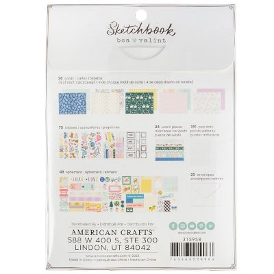 Bea Valint Sketchbook Card Making Kit-Makes 20 Image 1