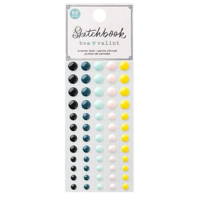 Bea Valint Sketchbook Enamel Dots-60/Pkg Image 1