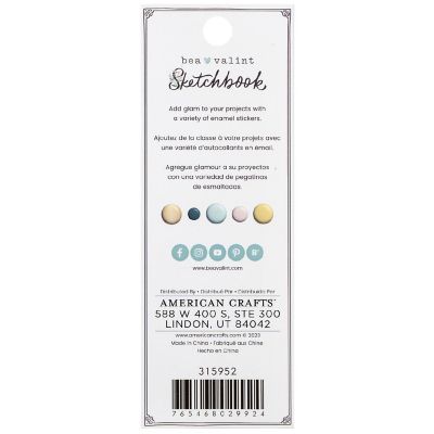 Bea Valint Sketchbook Enamel Dots-60/Pkg Image 1