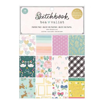 Bea Valint Sketchbook Paper Pad 6"X8"-36 Sheets Image 1