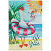 Beach Duck "Life Is Good" Outdoor Garden Flag 18" x 12.5" Image 1