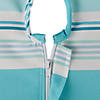 Beach House Stripe Print Outdoor Tablecloth With Zipper 60 Round Image 1