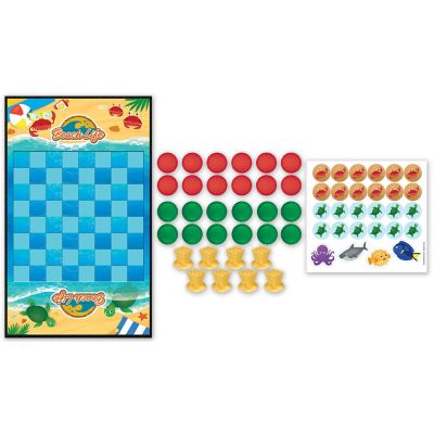 Beach Life Checkers Board Game Image 2