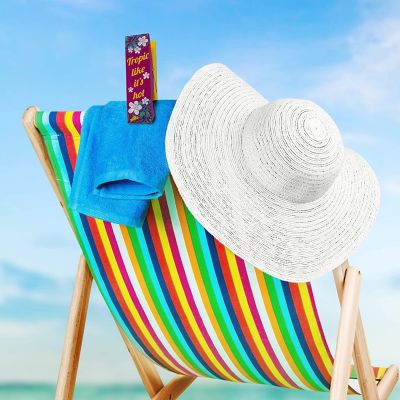 Beach Pool Towel Clip Tropic Like It's Hot & Flamingo Summer Secure Bag Lounge Chair LogoPegs Image 2