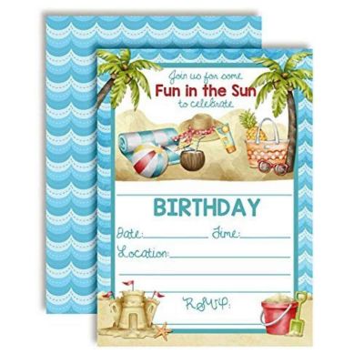 Beach Time Invitations 40pc. by AmandaCreation Image 1