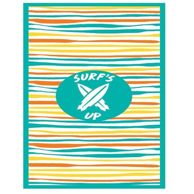 Beach Towel - Wavy Stripe, Green Image 1