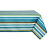 Beachy Stripe Print Outdoor Tablecloth, 60X84 Image 1