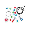 Beaded &amp;#8220;#1 Dad&amp;#8221; Tool Keychain Craft Kit - Makes 12 Image 1