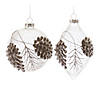Beaded Glass Pinecone Ornament (Set Of 6) 4.75"H, 5.75"H Glass Image 1