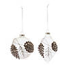Beaded Glass Pinecone Ornament (Set Of 6) 4.75"H, 5.75"H Glass Image 1