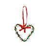 Beaded Heart Christmas Ornament Craft Kit - Makes 12 Image 1