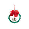 Beaded Jingle Bell Wreath Ornament Craft Kit - Makes 6 Image 1