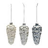Beaded Pine Cone Ornament (Set Of 12) 5.5"H Glass Image 1