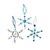 Beaded Snowflake Christmas Ornament Craft Kit - Makes 24 Image 1