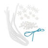 Beaded Snowflake Ornament Kit - Makes 12 Image 1