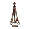 Beaded Wood Holiday Tree Form 10.25"D X 25"H Iron/Wood Image 1