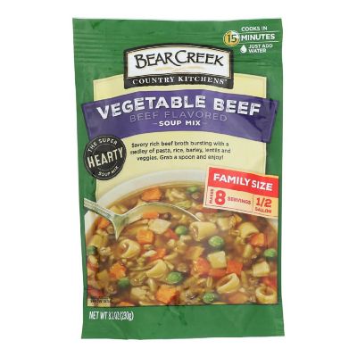 Bear Creek - Soup Mix Vegetable Beef - Case of 6-8.1 OZ Image 1