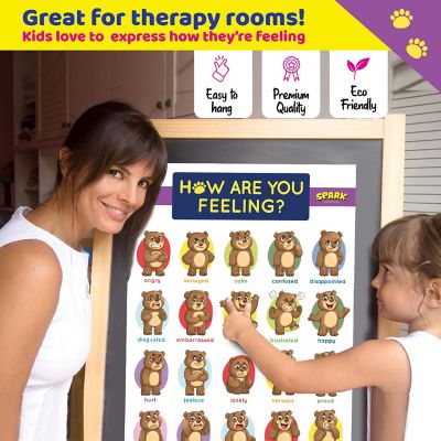 Bear Emotions and Feeling Wall Poster, Laminated 18 x 24 Image 2