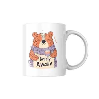 Bearly Awake Mug by Dancing Littles Jungle Image 1
