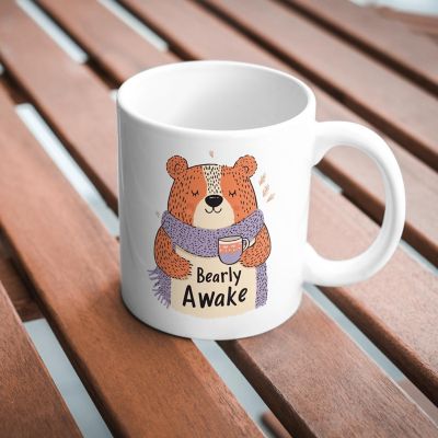 Bearly Awake Mug by Dancing Littles Jungle Image 2