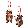 Bears Eating Fall Foods Foam Ornament Craft Kit - Makes 12 Image 1