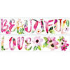 Beautiful Love Watercolor  Peel & Stick Decals Image 1