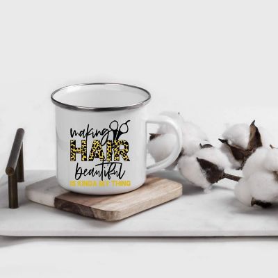 Beautiful Scissors Leopard 11oz CampMug Image 1