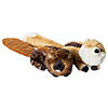 Beaver & Fox Plush Squeaker Pet Toy (Set Of 2) Image 1