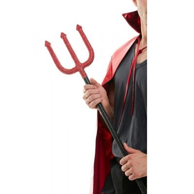 Bedazzled Rhinestone Devil Pitchfork Adult Costume Accessory Image 3