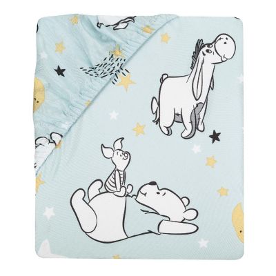 Bedtime Originals Disney Baby Starlight Pooh Infant Fitted Crib Sheet - Blue Image 2