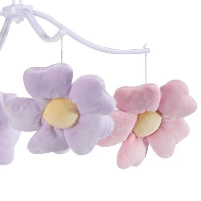 Bedtime Originals Lavender Floral Musical Baby Crib Mobile Soother Toy Image 2