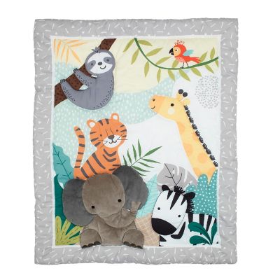 Bedtime Originals Mighty Jungle Animals 3-Piece Baby Nursery Crib Bedding Set Image 2