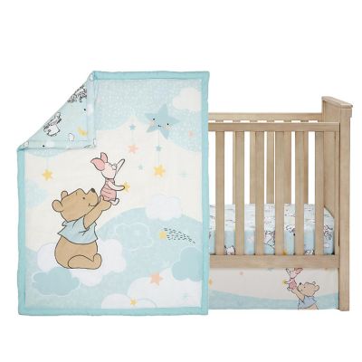 Bedtime Originals Starlight Pooh 3-Piece Crib Bedding Set - Blue, Animals Image 1
