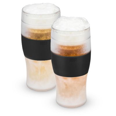 Beer FREEZE&#8482; Cooling Cups in Black set of 2 Image 1