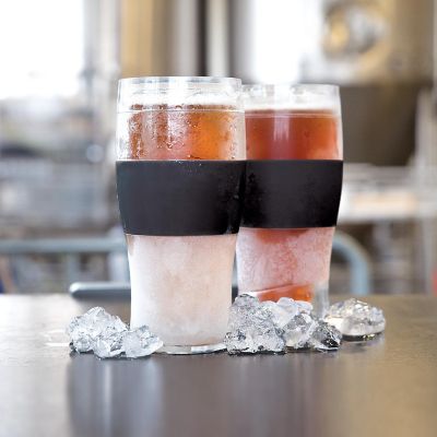 Beer FREEZE&#8482; Cooling Cups in Black set of 2 Image 1