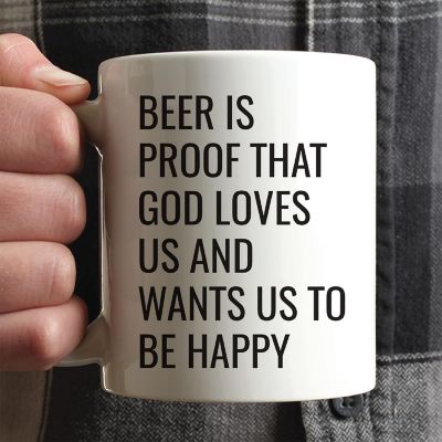 Beer Is Proof God Loves Us Ceramic Mug Image 1