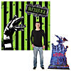 Beetlejuice&amp;#8482; Backdrop &amp; Tombstone Stand-Up Decorating Kit - 2 Pc. Image 1